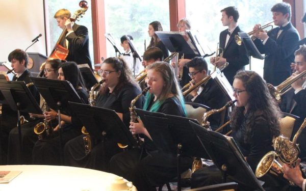 In February, the Taft Jazz Band makes is last performance before going online due to the pandemic shutdown. Photo courtesy: Music Is Instrumental