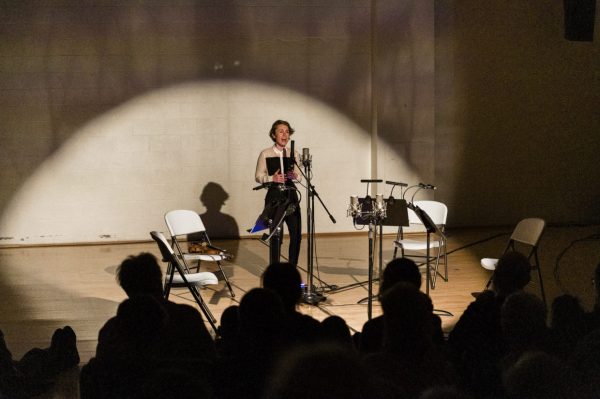 Caroline Shaw performing at New Expressive Works in March 2020. Photo by Kenton Waltz.