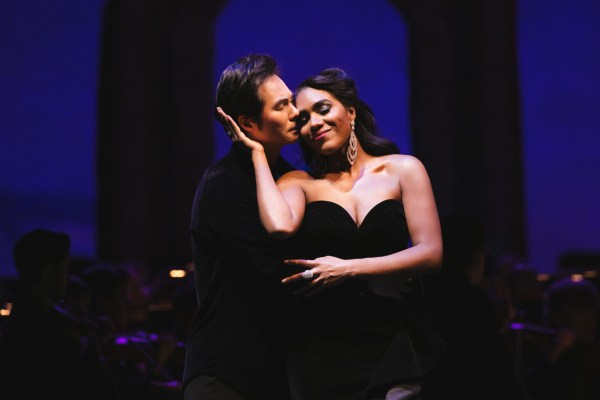 Yonghoon Lee as Samson and J'Nai Bridges as Delilah in Seattle Opera's "Samson and Delilah." Photo by Sunny Martini.