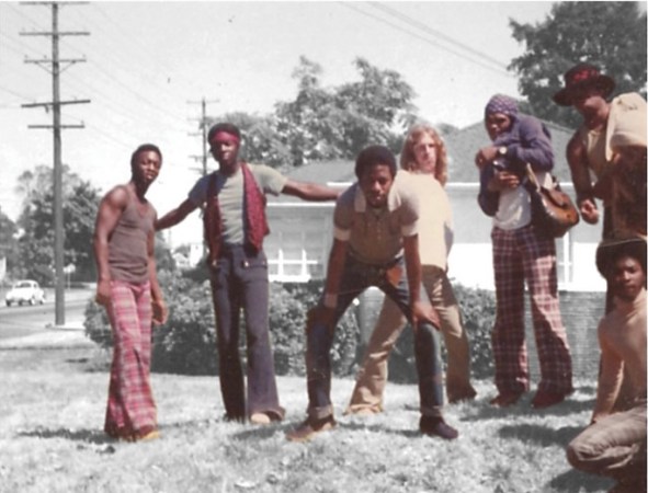 Portland funk band The Gangsters, c. 1970. Album cover design by Brian Mumford.