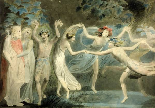"Oberon, Titania and Puck with Fairies Dancing," circa 1786, by William Blake (1757-1827).
