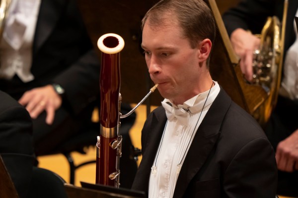 Keith Buncke performing with Chicago Symphony Orchestra. Photo by Todd Rosenberg.