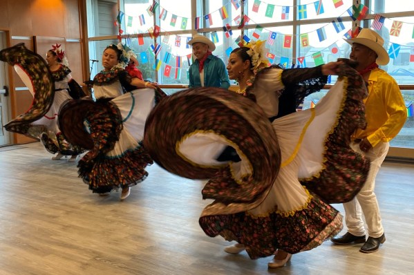 Herencia Mexicana perform folklorico dance at the Newport Performing Arts Center during last fall's Olalla Cultural Fest. Photo courtest: Oregon Coast Council for the Arts (at Culture Fest produced by Arcoiris)
