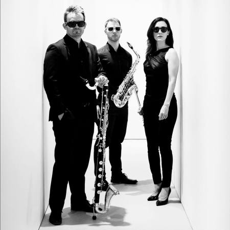 Left to right: James Shields, Sean Fredenburg, Sarah Tiedemann. Photo courtesy of Third Angle New Music.