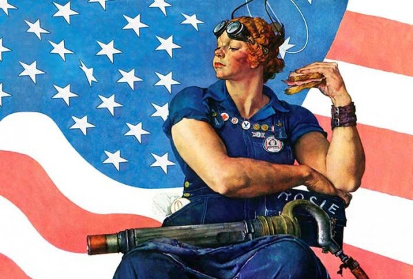 "Rosie the Riveter," Norman Rockwell, 1943.