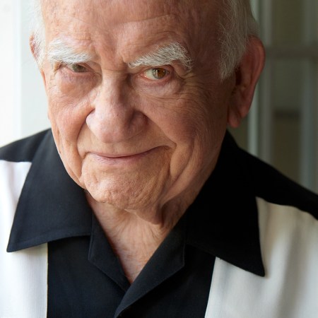 Ed Asner, who says a real Democrat is a euphemism for socialist, characterizes the current political environment as “like the monkeys escaped the zoo.” Photo by: Tim Leyes