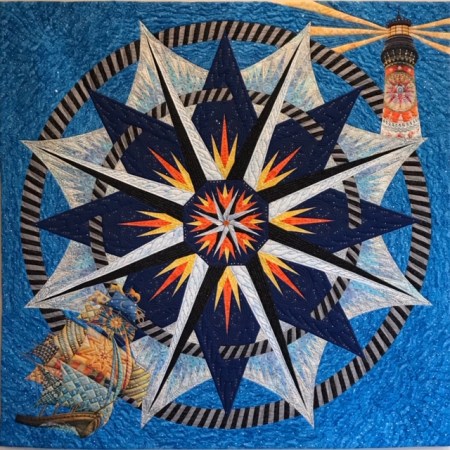 “Heading Home,” a joint effort by members of the Oregon Coastal Quilters Guild, will be raffled off at the Quilts by the Sea show.