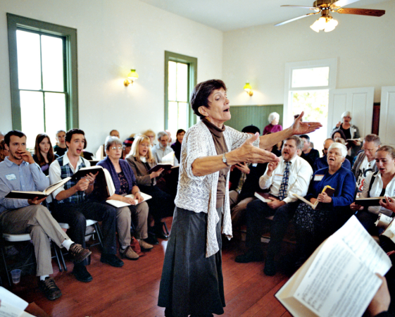 Portland Sacred Harp performed shape note music in October. Photo by Daniel Heila.